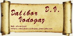 Dalibor Vodogaz vizit kartica